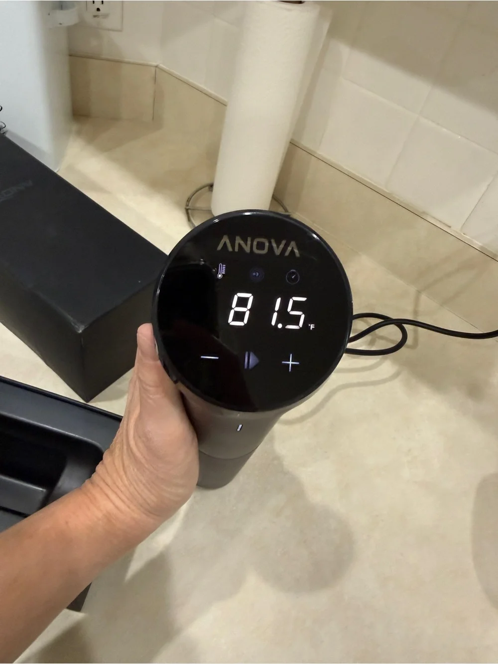 ANOVA Nano Black Immersion Circulator Sous Vide Precision Cooker